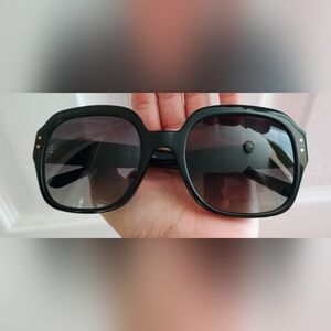 Tory Burch Oversized Square Logo Sunglass